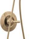 Delta Arvo 14 Series Brushed Gold Shower Faucet Set with In2ition 2-in-1 Dual Shower Head with HandHeld Spray Combo, Valve Trim Kit, Champagne Bronze 142840-CZ-I (Valve Included)