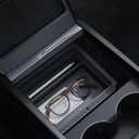 Spigen Center Console Organizer for Tesla Model Y Juniper (Only Premium & Performance 2026) and Model 3 Highland (Standard, Premium & Performance 2024/25/26) with Smooth Slide Technology - [Sliding]