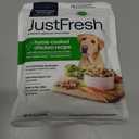 JustFoodForDogs JustFresh Wet Dog Food, Fresh Pet Meals and Toppers with No Preservatives, Resealable Package, Human Grade, Home-Cooked Chicken, 12 oz - 7 Pack, Best By: OCT 21, 2027