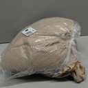 H.VERSAILTEX Stretch T Cushion Armchair Cover 2 Piece Chair Covers for Living Room Furniture Cover Suit for Box Cushion, Spandex Jacquard Fabric Small Checks(Armchair-Oversized, Sand)