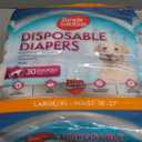 Simple Solution Disposable Dog Diapers, Female Dog Diapers, Puppy Potty Training, Incontinence and Heat Cycle Protection, Large Diapers for Dogs, 18-27 Inch Waist, 30 Count