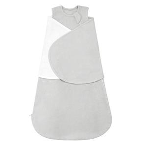 ZIGJOY Swaddle Sleep Sack Newborn 1.5 Tog Fleece Wearable Blanket Baby 0-6 Months - Lightweight MicroFleece Winter Sleeping Sacks Bag for Infant Girl Boy Gifts, Grey