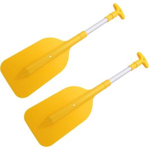 2Pcs Telescopic Paddle Portable Adjustable Aluminum Alloy Oar Boat Accessories
