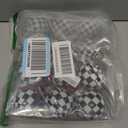 12 Pieces Black and White Winter Balls Black and White Checkered Ball Ornament Farmhouse Christmas Hanging Balls Ornaments with Buffalo Check Bow Christmas Tree Decor for Home