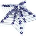 The Quilted Bear Star Quilting Templates 8 Clear Non-Slip Acrylic Quilt Templates for Precise Fabric Cutting & Stress-Free Machine Quilting - Ideal for Quilt & Sewing Supplies (3")
