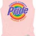 Pride Tank Top for Women - Funny Rainbow Graphic Peace Love Inclusion Diversity Hope Sleeveless Tops (Pink, XL)
