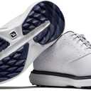 Footjoy Men's Traditions Previous Season Style Golf Shoe (9.5, White/White/Navy)