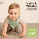 KeaBabies 8-Pack Organic Baby Bandana Bibs for Girls - Super Absorbent Triangle Baby Bibs for Drooling and Teething Infant, 100% Cotton Extra Soft for Newborn, Infant 0-36 Months (Embrace)
