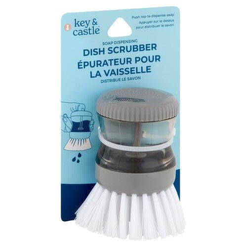 Key & Castle Soap Dispensing Dish Scrubber