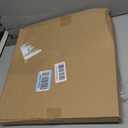 Round Solid Wood Serving Tray Extra Large Tea Coffee Snack Food Meals Serving Plate Non-Slip Kitchen Party Bar Server Ottoman Tray Breakfast Tray with Raised Edges (15inch/37.5cm) Black