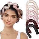 6 Pack Heatless Hair Curler, Heatless Curls Overnight for All Hairs Types, Hair Rollers for Blowout Look Long Hair, Curls Satin Jumbo Flexi Rods to Sleep in (Color, A)