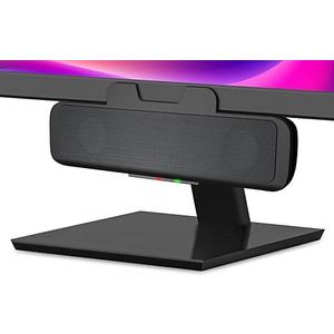 Cyber Acoustics USB Speaker Bar (CA2890) – Stereo USB Powered Speaker, Easily Clamps to Monitor, Convenient Controls