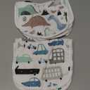 Drool Bibs for Babies – Organic, Unisex, Soft Absorbent Teething Bibs with Adjustable Snaps