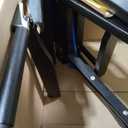 24" Director's Chair Black Frame-Black Canvas, 24" - Counter Height