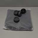 Mini Fridge Silicone Mat with Raised Edges, 24" x 24" x 0.8" Mini Fridge Drip Tray With 4 Base Raisers, Mini Refrigerator Carpets Floor Protector (Black)