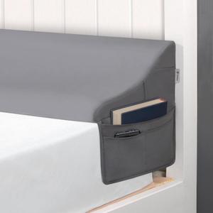 Vekkia Full Size Bed Wedge Pillow for Headboard/Bed Wedge Gap Filler/Mattress Gap Filler/Wedge Pillow to Close the Gap (0-6") Between Your Headboard and Mattress, (Grey 54"x10"x7")