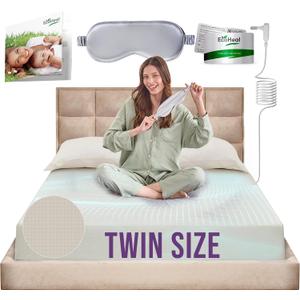 Earth Grounding Sheets Twin Size with 12% Silver Fiber & 4% Silk & 84% Cotton - Beige - Quality Certified Grounded Well Bed Sheet - Conductive Fitted Sheet for Better Sleep