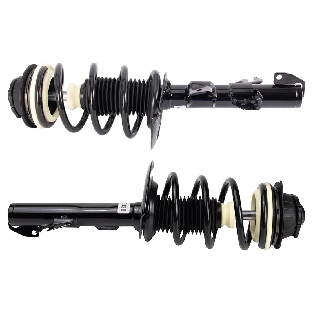 TRQ Front Strut & Coil Spring Assembly Set Driver & Passenger Sides Compatible with 14-22 Jeep Cherokee