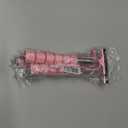 3 x Car Rearview Mirror Wiper, Retractable Auto Glass Squeegee, Water Cleaner with Telescopic Long Rod, Portable Cleaning Tool for All Vehicles, Universal Automotive Accessories (Pink)