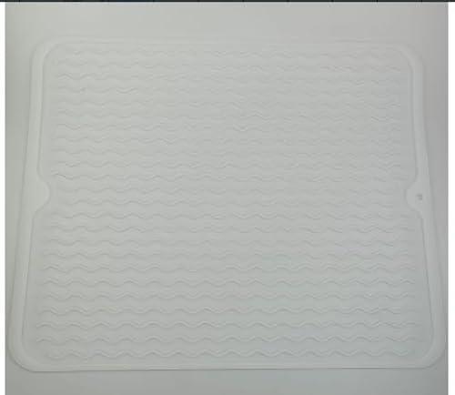 Silicone Dish Drying Mat,multifunctional Dish Drying Pad for Kitchen Counter，Silicone Heat Resistant Mat for Kitchen, Easy Clean,Eco-friendly. 12 x 15.5