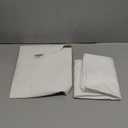 Horbaunal Set of 2 Microfiber Throw Pillow Covers 18 x 18 Inches, White Square Pillow Shams, Super Soft and Wrinkle Resistant Decorative Pillowcases with Zipper Closure