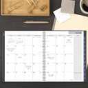 AT-A-GLANCE Planner 2026-2027 Monthly Academic 12-Month July-June Calendar Notebook, 8-1/2" x 11", DayMinder, Charcoal (AYC47045)