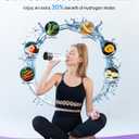 Hydrogen Water Bottle,Portable SPE/PEM Hydrogen Generator Cup 16oz,Rich Hydrogen Infused Water Maker for Health, Fitness,Gift for Home, Office & Travel (Sliver)