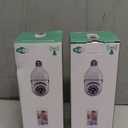 Light Bulb Security Camera 2 Packs, 5G&2.4GHz 2K Security Cameras Wireless Outdoor 360 PTZ Cameras for Home Security with Color Night Vision, 2 Way Talk, AI Human Detection, Screw in Light Socket (White)