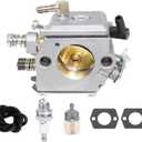 Toolyuan CS-590 Carburetor Kit for Echo CS-590 CS-600P CS610 CS620 Shindaiwa 591 Gasoline Chainsaws Replace A021001662 A021001661 A021001660