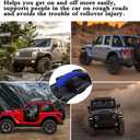 4 X Roll Bar Grab Handles Grip Handle Compatible with Jeep Wrangler JLU JK JKU TJ YJ LJ JT JL & Gladiator JT 1955-2022 UTV & ATV(Blue)