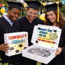 4 x XiaosRen Graduation Pizza Money Box for Cash Gift Money Holder Funny Pizza Gift Boxes for Surprise Holder Graduation Season Grad Party Supplies (Cash Not Include)(White)
