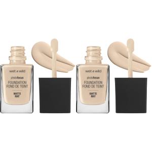 Wet n Wild Photo Focus Matte Liquid Foundation Neutral Soft Ivory, Vegan & Cruelty-Free (Pack of 2) (1 Fl Oz (Pack of 2))