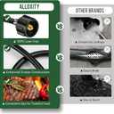 4ft Propane Hose Adapter 1lb to 20lbPropane Adapter 20lb to 1lb Converter, Propane Tank Adapter Hose 20 lb to 1 lb for Weber Q Grill/Coleman Stove/Blackstone Griddle/Buddy Heater/Weber Traveler