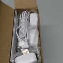 Indoor Outdoor Thermometer Wireless, 4.5 Inch Display Digital Hygrometer Thermometer Temperature Humidity Monitor with 330ft Range Sensor and Adjustable Backlight (White)