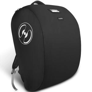 YOREPEK Padded Car Seat Travel Bag for Airplane, Compatible with Doona Car Seat Stroller, Infant Car Seat Bags with Lockable Zipper, Foldable Gate Check Stroller Bag Backpack for Baby Travel (Black)