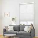 DEZ FURNISHINGS Cordless 1" Signature Light Filtering Cellular Shade, 30" W x 42" H, White