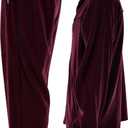 ChoiceApparel Mens Velour Tracksuit with Zippered Pockets (204-Burgundy, Large)