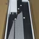 Versatile 7 Tier Wall Shelf Unit,Black Lack Wall Shelf,Display Floating Shelf with LED Remote Control Light