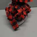 Yinkin 16 Pcs Christmas Cabinet Ribbon Bows 10 x 87 Inch Buffalo Plaid Door Ribbons and Bows Decoration Modern Christmas Decor for Xmas Holiday Kitchen Wall Home Furniture (Red, Black)