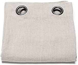 LinenMe Linen Curtain Panel with Grommets Terra Natural (55.1"W x 110.2"L (Pack of 1)
