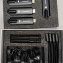 Lemorele Wireless HDMI Transmitter and Receiver, Aluminum Alloy Deep Gray, 5Ghz up to 656ft, 1080P 60Hz, Plug and Play with TuTuPlay App Monitor, for Security, Streaming, Home Theater, PC/TV. 1TX+4RX