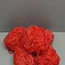 Amylove 6 Rolls Soft Velvet Chenille Yarn for Crocheting 1182 Yards Polyester Blanket Fuzzy Thick Yarn for Valentine's DIY Knitting Bulky Weaving Crafts, 197 Yd, 3.53 oz Each Roll(Red)