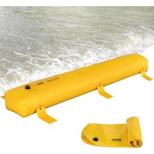 Flood Barrier, Flood Bags, Sandbag Alternative, Water Barrier for Flooding with Great Waterproof Effect, Reusable PVC Water Diversion Tubes, Lightweight Flood Barriers for Home, Door, Garage