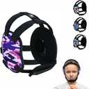 ROAR-INT Kid's Ear Guard BJJ Grappling Head Guard Adjustable Wrestling Headgear for Boys and Girls Earguard MMA Jiu Jitsu (Pink-Camo)