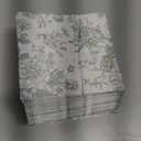 100 Floral Cocktail Napkins Sage Green White Toile Disposable Paper Napkins 5 Inch Vintage Flower Bouquet Party Napkin for Bridal Baby Shower Spring Summer Tea Party Supplies