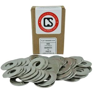 Stainless 7/16-14 Flat Washer, 304 Stainless Steel, 50 Pieces (7/16-14 Flat Washer)
