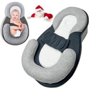 Removable Baby Feeding Support Pillow,Supervised Awake-Time Infant Cushion with Detachable Design