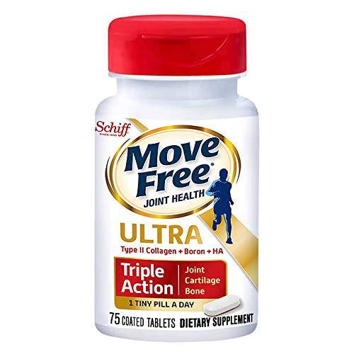 Move Free Type II Collagen, Boron & HA Ultra Triple Action Tablets, Move Free (75 Count in A Bottle) 1 ea (Pack of 3) BBD; 05/2027
