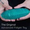 Morf Fidget Worm Toy - Flexible 3D Sensory Slug Figgy Toy for Kids, Teens, and Adults  Stretchy, Quiet, Stress and Anxiety Relief, Focus - For Play, School, Work Gifts, Great For Classroom and Office (Big, Blue)