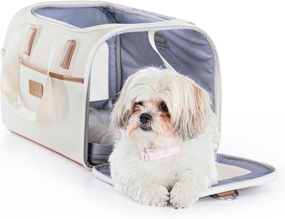 Argo Softsided Pet Carrier - Pawsport to Adventure - Dog Carrier, Travel, Trip, Durable Zippers and Mesh